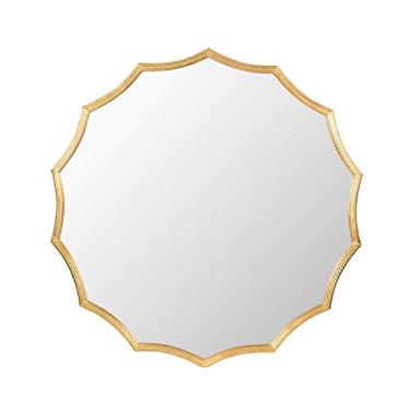 Imagem de Espelho Polígono Moderno Espelho Decorativo Espelho de Parede Espelho Grande Decoração de Parede Espelho Redondo Adequado para Sala de Estar Hall Quarto (Tamanho: C)