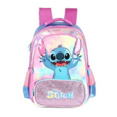 Imagem de Mochila Costas Stitch Disney Escolar Meninas Holográfico - Luxcel, Rox