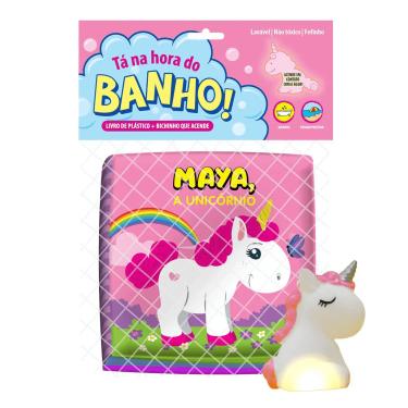 Imagem de Livrinho p/ Banho Ta Na Hora Do Banho Maya A Unicórnio 9179 - Vale Das letras