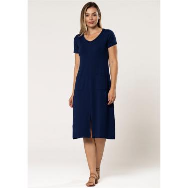 Imagem de Vestido Pau a Pique Básico Azul Marinho