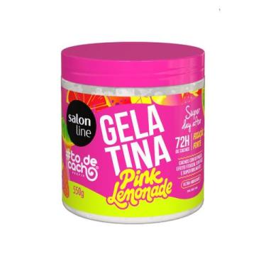 Imagem de Salon Line Gelatina Tô de Cacho 550g Fixação Forte Pink Lemonade - TO 