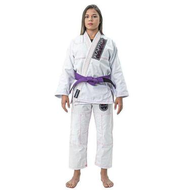 Imagem de KIMONO JIU JITSU FEMININO 100% ALGODÃO TRANÇADO BRANCO RAPTO CO | ARTEMIS-Feminino