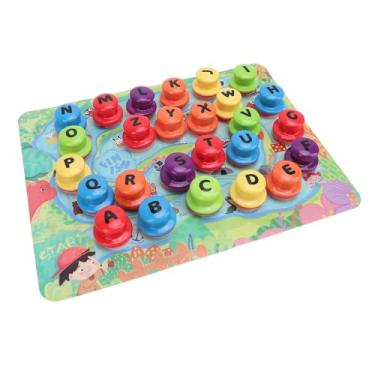 Imagem de aqxreight Carimbo de Massa de Alfabeto DIY Selos de Argila Brinquedo Educacional Com Ferramentas de Playmat de Atividades Incentivam que Melhoram P Carimbos de Massa de AlfabetoABC de Letras de OrtografiaArgila DIY