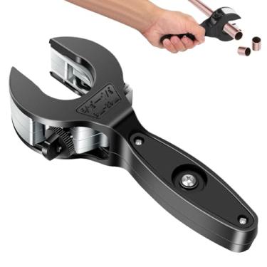 Imagem de SUNJOYCO Cortador de tubulação catraca, cortador de tubo catraca de 5/40.6 cm a 1-1/20.3 cm, cortadores compactos de tubo 2 em 1, ferramenta de corte de tubo tipo catraca para cobre, alumínio, PVC