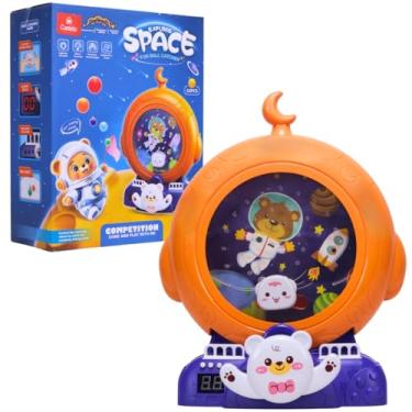 Imagem de Jogo Ursinho Pega Bolinha Brinquedo Infantil Com Luzes e Som Laranja - Castela