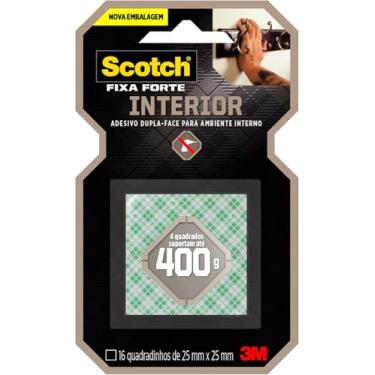 Imagem de Scotch, 3M, Fixa Forte, Fita Dupla Face, Espuma, 16 Quadradinhos
