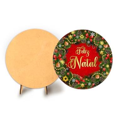 Imagem de Painel Sublimado 50cm C Elastico Natal + Suporte MDF (NAT119)