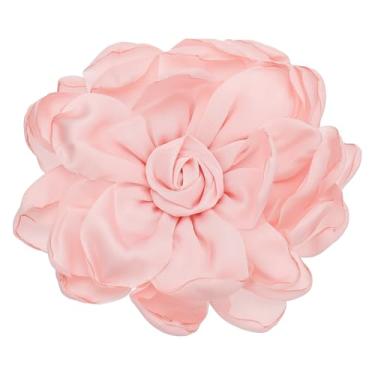 Imagem de Generic Grampos de cabelo de flor de rosa, broches de tecido para mulheres, festa de casamento, vestido de dança, acessórios de roupas, presentes de dia dos namorados, One Size, Metal, Sem Pedra