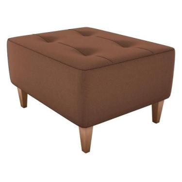 Imagem de Puff Decorativa Piva 62x52cm Veludo Inca Milani Store - MILANI MOVELAR