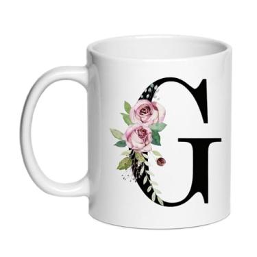 Imagem de SIUNY Canecas de café personalizadas G Gifts - Novidade presente monograma xícara de chá para mulheres, presente de aniversário de Natal para sua esposa, dia da mãe, avó, namorada, amizade, noiva dama