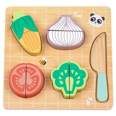 Imagem de Hi Pando Brinquedo Educativo Madeira Cortando Alimentos Vegetais