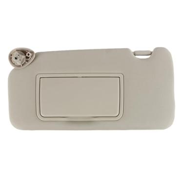 Imagem de PEVEST Viseira de sol com espelho, sem luzes - lado do motorista LH interior cinza platina para Honda HR-V EX-L/EX/LX/Sport 2016-2022 | Substitui OE:83230-T7W-A12ZA, 83280-T7W-A11ZA