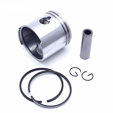 Imagem de OVERSEE Kit de pistão 369-00001 e 351-00011 para motor de popa Tohatsu 2T 4HP 5HP Mercury Mariner 779-9615 Dia.55 mm Pistão e anel de pistão com clipe e pino