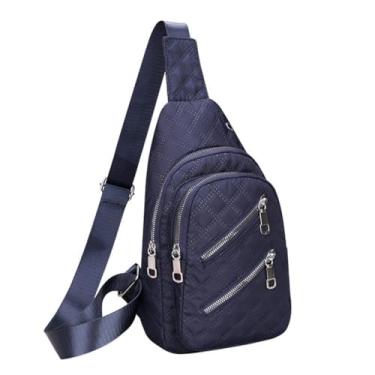 Imagem de Bolsa transversal transversal para homens e mulheres pequena mochila pochete casual para caminhadas, viagens, trabalho, esportes, deslocamento