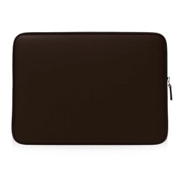 Imagem de Capa de Notebook Couro Legítimo Couro e Cia – Forro Espumado e Zíper Reforçado – Proteção Completa com Estilo – Tamanhos 14", 15,6" e 17" – Preto, Saibro e Marrom Escuro (Marrom Escuro, 14'' e 15,6'')