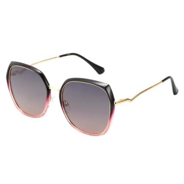 Imagem de Óculos de Sol Femininos Estilo Olho de Gato, Tamanho Grande, Proteção UV400, Modelo Moderno, 001