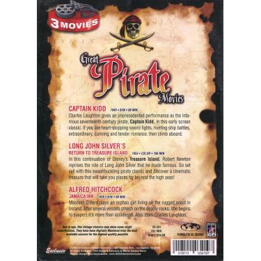 Imagem de Great Pirate Movies: Captain Kidd/Long John Silver's Return to Treasure Island/Jamaica Inn