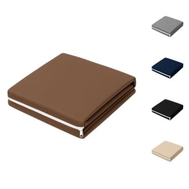 Imagem de Capa Protetora de Colchão Malha Gel com Ziper (Marrom, King)