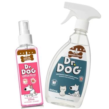 Imagem de Kit Banho Seco Pet Filhotes Limpa Patinhas Pr�tico + Perfume cheirinho beb� ou floral ou amadeirado, banho a seco para cachorros, gatos, antial�rgico, Alto rendimento, cheiroso