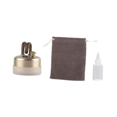 Imagem de Pegciuho Fogão de Campismo, Pequeno Queimador de Metal para Bebidas Alcoólicas, Ideal para Churrascos em Ambientes Internos E Externos, Caminhadas, ouro