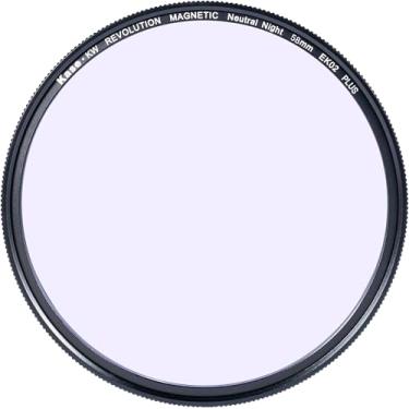 Imagem de Kase KW Revolution Plus Filtro magnético à prova de choque neutro para redução de poluição luminosa de banda larga à prova de choque, vidro óptico de baixa reflexão (58 mm)