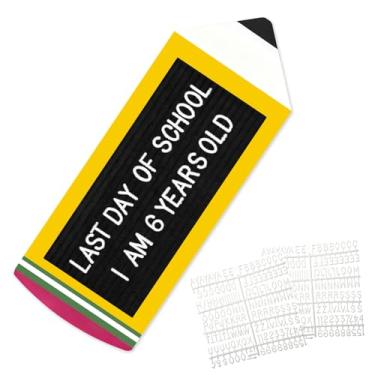 Imagem de Quadro de cartas com caracteres brancos, 26 x 24 cm, quadro de mensagens de madeira, decoração de sala de aula