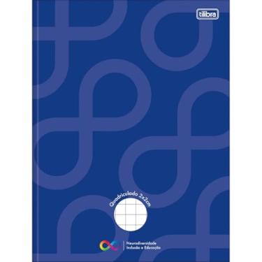 Imagem de Tilibra - Caderno Quadriculado 2X2 cm Brochura Capa Dura Tilibra Neuro 40 Folhas - Capa Azul