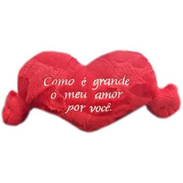 Imagem de Coração Pelúcia com Mão 25x15cm