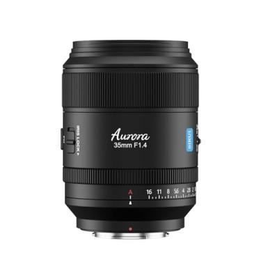 Imagem de SIRUI Lente de foco automático Aurora 35 mm F1.4 de quadro completo, lente grande angular Prime para câmeras X Mount, preta