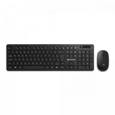 Imagem de Kit Teclado + Mouse Sem Fio K-W20Bk Preto C3Tech