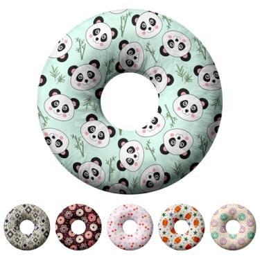 Imagem de Travesseiro de piercing de orelha para dormir de lado, travesseiros com furos para dor de ouvido, travesseiro de donut para adultos, CNH, alívio de dor de ouvido, almofada de pressão e orifício no