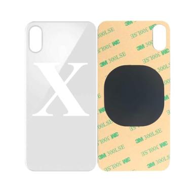 Imagem de 1 peça/lote de vidro de capa traseira para iPhone X capa de substituição da porta traseira (branca)