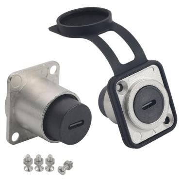 Imagem de PENGLIN 2 peças conector USB-C tipo D fêmea para fêmea, acoplador de montagem em painel tipo C 3.1, suporta transferência de dados de alta velocidade de 5 Gbps e chariging