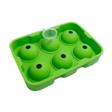 Imagem de Forma De Gelo De Silicone Life 6 Cavidades AZ-210 Verde Flexível E Durável Para Bebidas Refrescantes, Drinks E Cozinha | Bandeja Fácil De Desenformar Gelo Para Uso Diário