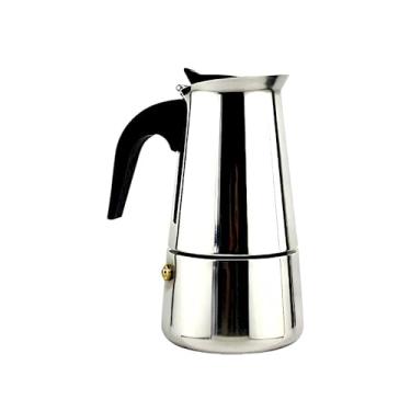 Imagem de Cafeteira Italiana em Aço Inox, 200ml, Capacidade para 4 Xícaras, Cafeteiras Italianas, Cafeteiras de Filtro para Café Coado Tipo Moka