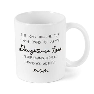Imagem de Caneca de café Daughter-in-Law, The Only Thing Better than Having You as My Daughter-in-Law, presentes de aniversário de Natal do Dia das Mães, 325 ml
