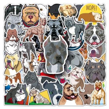 Imagem de Pacote de adesivos American Bully Dog, vinil de desenho animado, 50 unidades