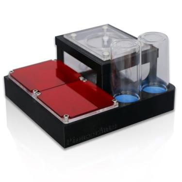 Imagem de yuyala Ant Farm Ninho, preto e vermelho, estrutura acrílica, formicário de mesa para alojamento de colônia de formigas (M)