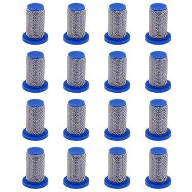 Imagem de 8079-PP-50 Bocais de pulverizador filtro para bicos pulverizadores teejet, com tela de malha 50 de aço inoxidável - 16 peças