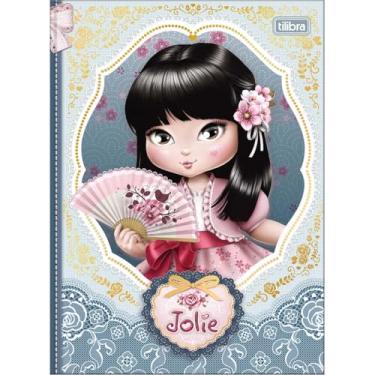 Imagem de Caderno Jolie Brochura Colegial TILIBRA - 80 Folhas (Azul)