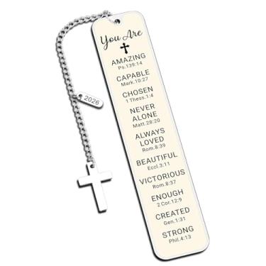 Imagem de Presentes de batismo para meninas, meninos, adolescentes, mulheres cristãs, homens, primeira comunhão, marcador de livro para meninas, turma de 2026, alunos do ensino médio, presentes de formatura