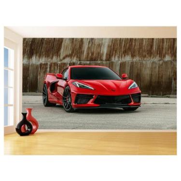 Imagem de Papel De Parede Carro Corvette Chevrolet Chevy 3,5M Car60 - Você Decor