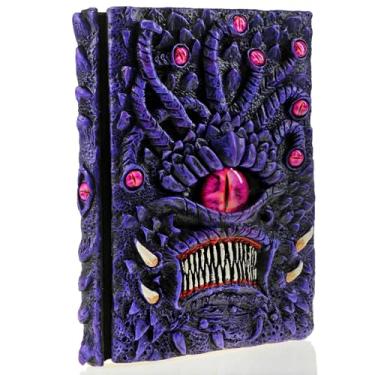 Imagem de Mazeran 3D Cthulhu Hardcover Embossed Journal, Vintage Handmade DnD Polystone B6 Blank Craft Writing Sketch Notebook Diary Notepad, Artistic Fantasy Decoration