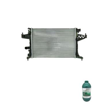 Imagem de Kit Radiador GM Agile Montana 10> C/S ACD + Aditivo Radiador Lubrax Verde Concentrado 1L
