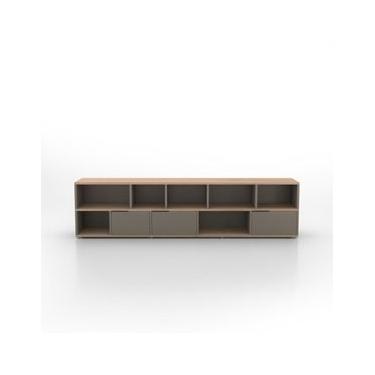 Imagem de Rack Aurora Madeira Clara e Verde