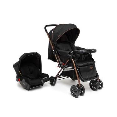 Imagem de Carrinho com Bebê Conforto Travel System Reverse Preto Bronze - Cosco