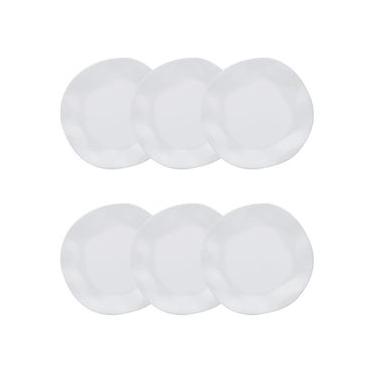 Imagem de Jogo de 6 Pratos Fundos Oxford Ryo White 22,5cm Porcelana