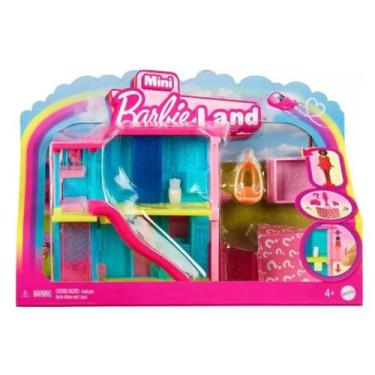 Imagem de Casa da Barbie Mini BarbieLand com Acessorios - 11cm Mattel, Kit 3