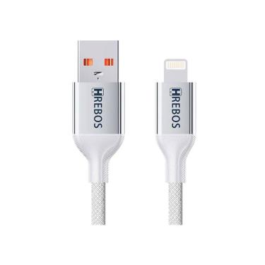 Imagem de Cabo Hrebos Soft Braid Usb Lightng 27w Turb Cb-506i Branco