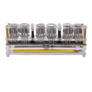 Imagem de Fabater Nixie Tube Relógio Com Brilho Exclusivo RGB, Efeitos de Iluminação, Tubo Digital, Relógio Com Controle Remoto para Decoração de Mesa Em Casa